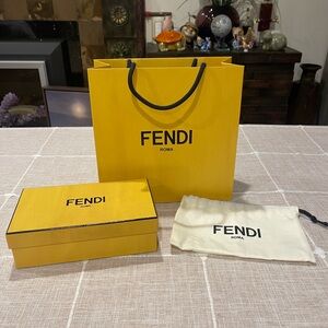 Brand new Fendi store bag and box
